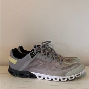 On Cloudflow Running Shoes Alloy Magnet Gray Black Men's Size 12